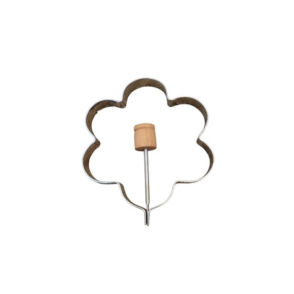 Vintage Pancake Egg Cookie Cutter Flower Mold Swing Arm Non Stick - Picture 3 of 3